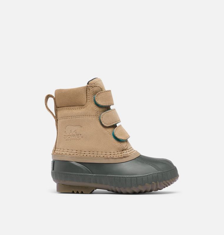 Kids Rain Boots Khaki - Sorel Childrens Cheyanne™ II Strap Duck - 761-QSJIXF